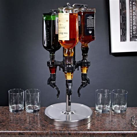 3 bottle liquor dispenser|More.